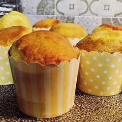 A picture of Muffin allo yogurt di prugne.