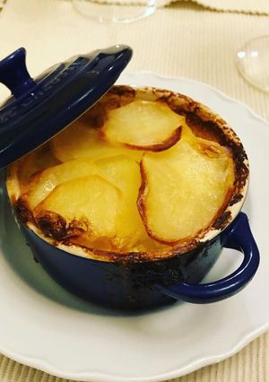 Una foto de Papas a la crema