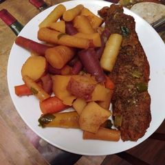 A picture of Quick & Easy Rainbow Pork Pot Roast.