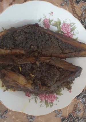 عکسی از دستور بادمجون شکم پر