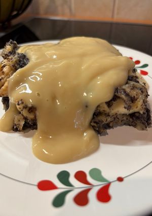 Mákos guba vaníliaöntettel recept fotója