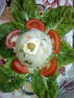صورة لوصفة سلطة رز خفيفة
