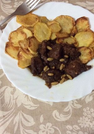 Una foto de Carrillada con piñones a lo Jose
