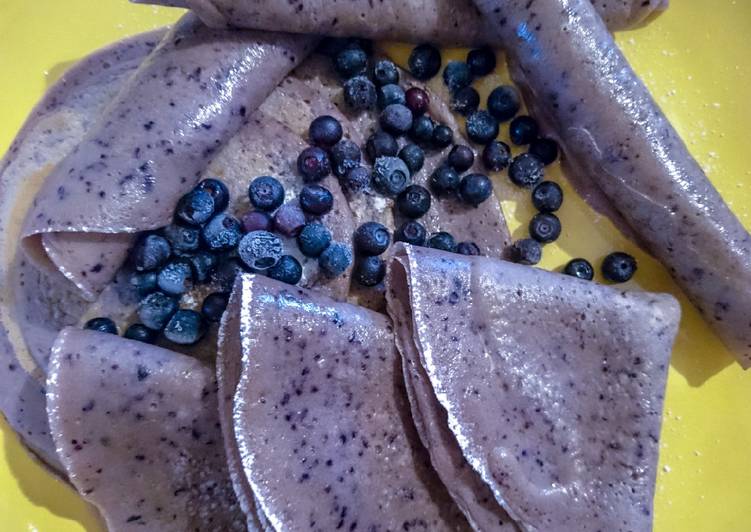 Crêpes aux myrtilles