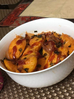 A picture of Masala tadka idli.
