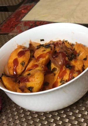 A picture of Masala tadka idli.