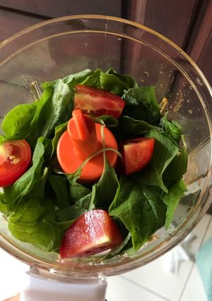 Foto resep Mpasi 6month kentang, bayam, tomat dan evo