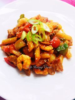 Hình của món Bánh Gạo Hàn Quốc (Tokbokki).