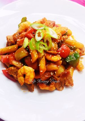Hình của món Bánh Gạo Hàn Quốc (Tokbokki).