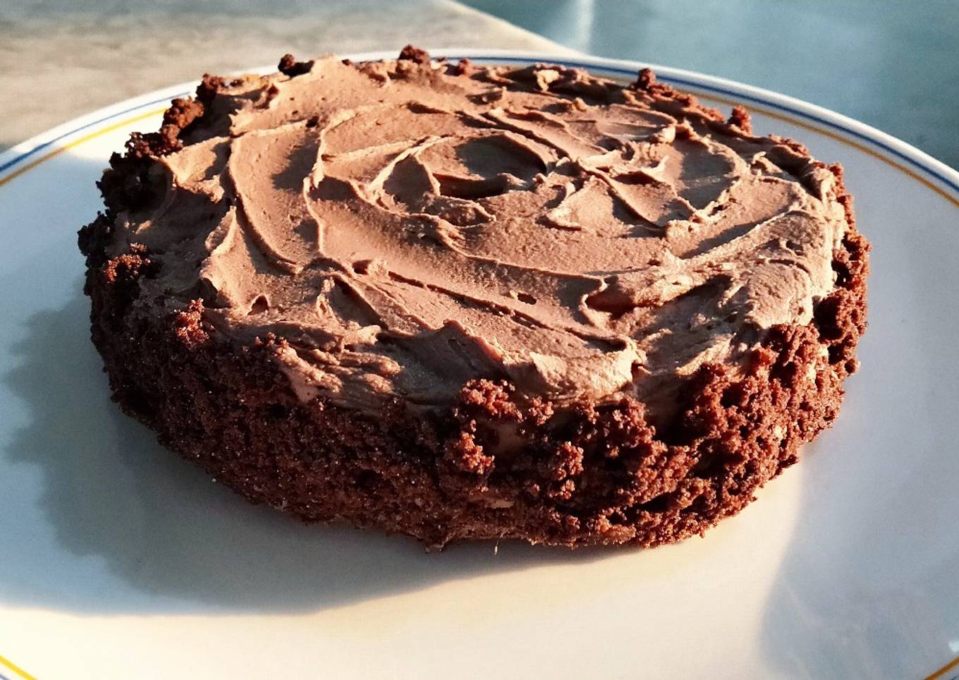 Chocolate mash potato cake
