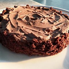 Chocolate mash potato cake A picture of Chocolate mash potato cake.