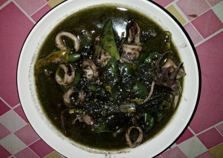 Resep Cumi bumbu hitam Lezat