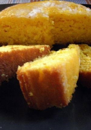 Una foto de Torta de calabaza y naranja