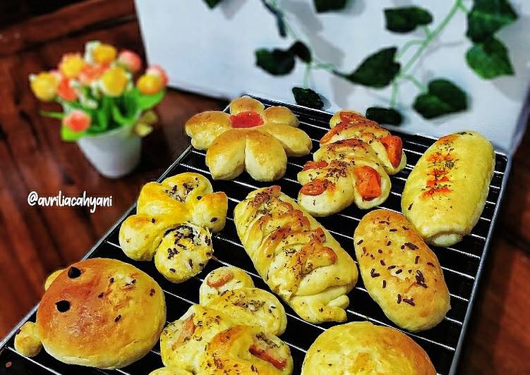 Resep Fluffy Soft Bun with Various Topping Anti Gagal