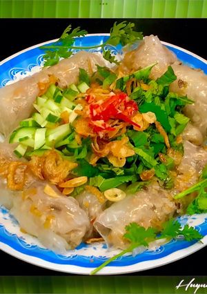 Hình của món Bánh Cuốn Nhân Cà Rốt Phiên Bản Bánh Tráng.