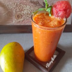 Watermelon-Mango Smoothie A picture of Watermelon-Mango Smoothie.