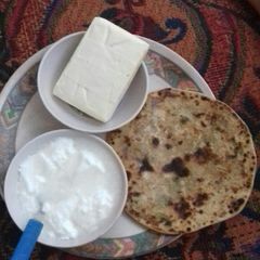 A picture of Mooli ka paratha.