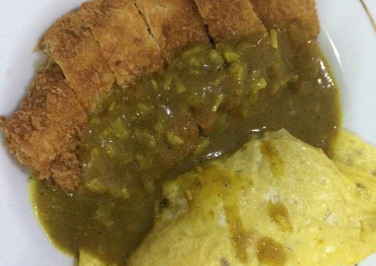 Cara termudah untuk Vegan EnakChicken katsu curry rice