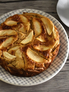 Una foto de Tarta de manzana y yogur
