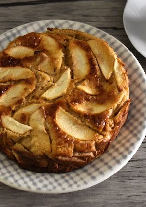 Una foto de Tarta de manzana y yogur
