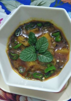 A picture of Aloo methi.