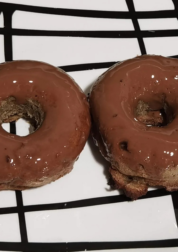 Una foto de Donuts de manzana y avena