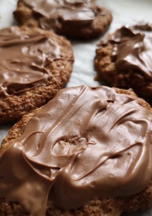 Csokis zabkeksz recept fotója