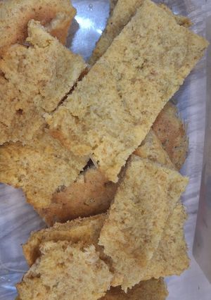 A picture of Japanese-Style Toasted Rice Flour Bread, a Slightly Different New Method.