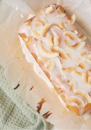 A picture of Coconut & Lime Loaf Cake - Gluten Free.
