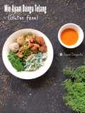 Mie Ayam Bunga Telang (Gluten Free)