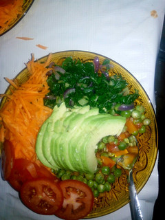 A picture of Peas and veggies.