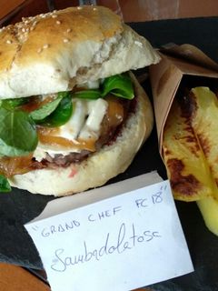 Una foto de Hamburguesa de lomo de ternera de aguja
