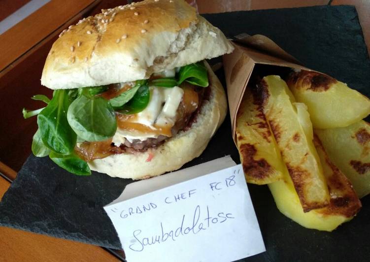 Hamburguesa de lomo de ternera de aguja