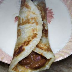 A picture of Leftover Rajma Roll.