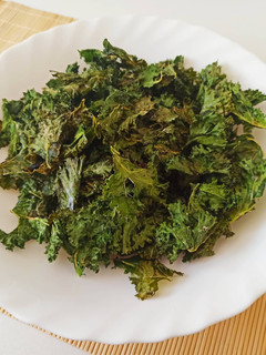 Una foto de Kale tostado