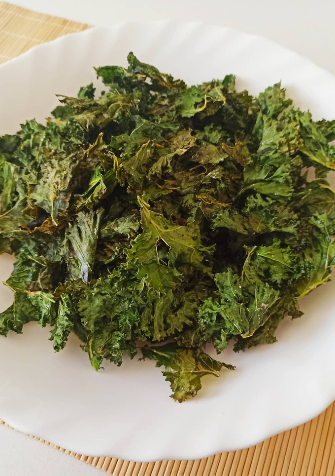 Una foto de Kale tostado
