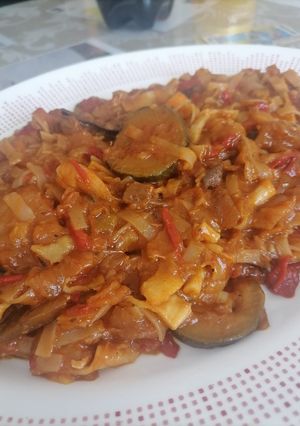 Foto principal de Noodles de arroz con verduras Thermomix