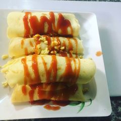 SUNDAY Morning Breakfast Crepe Wraps A picture of SUNDAY Morning Breakfast Crepe Wraps.