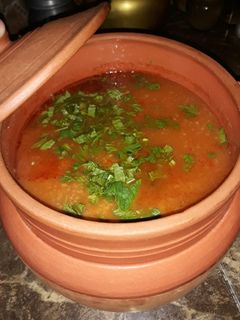 صورة لوصفة حريرة بالفريك(بلا لحم) 😋
