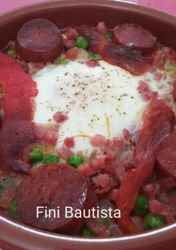 Una foto de Huevos a la flamenca