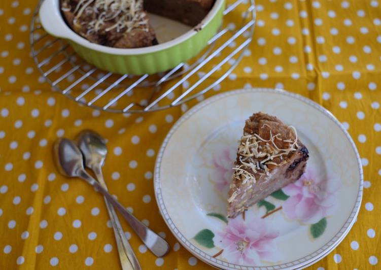 Resep Banana Bread Pudding Anti Gagal