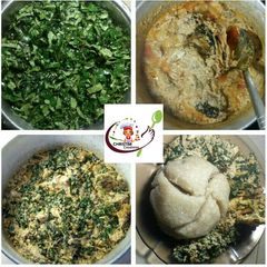 A picture of White egusi soup.