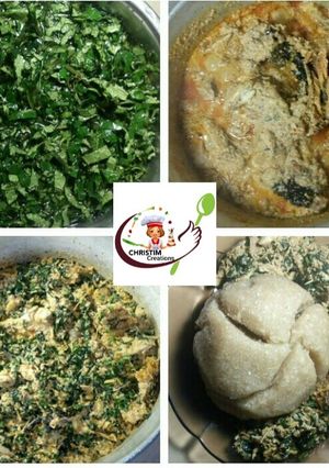 A picture of White egusi soup.
