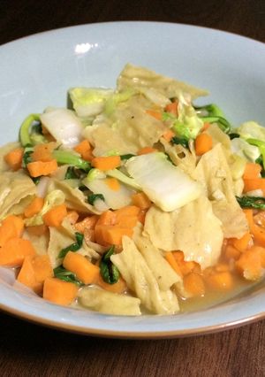 Foto resep Tumis kembang tahu komplit