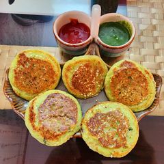A picture of Peas sesame roasti.