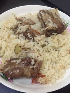 Una foto de Arroz con costilla