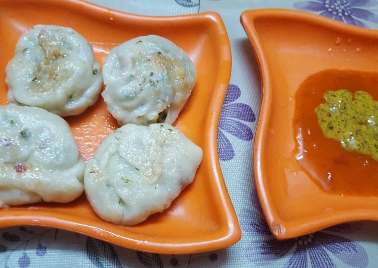 Steps to Prepare Chicken momo in 27 Minutes for Mom