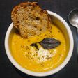 Sweet potato and sweetcorn soup