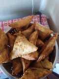 Green gram(pojo) samosas