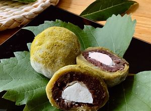 Hình của món 💚 Bánh Mochi Trà Xanh Nhân Đậu Đỏ Bọc Kem Sữa (Matcha Cream Daifuku).